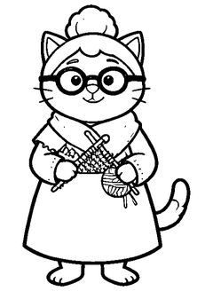 Famille Chat, grand-mère
