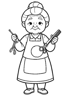 Famille Coiffeur, grand-mère