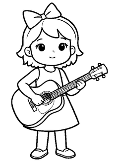 Famille Musicien, fille