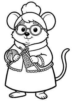 Famille Souris, grand-mère